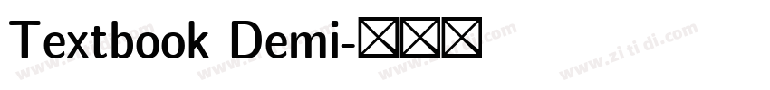 Textbook Demi字体转换